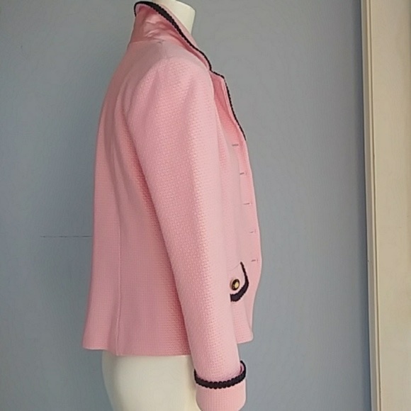 Gorgeous Pink and Black St. John Blazer - Picture 4 of 7